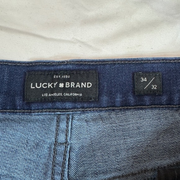 Lucky Brand 221 Straight Fit Dark Wash Men's Jeans Size 34x32 - Picture 3 of 11